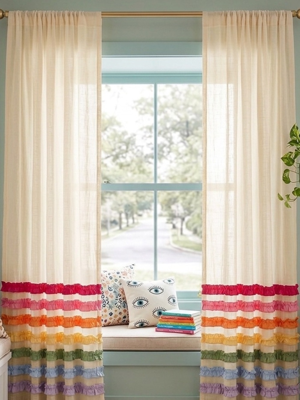 PB Teen Pottery Barn Casa Siesta Sheer Curtain NEW!